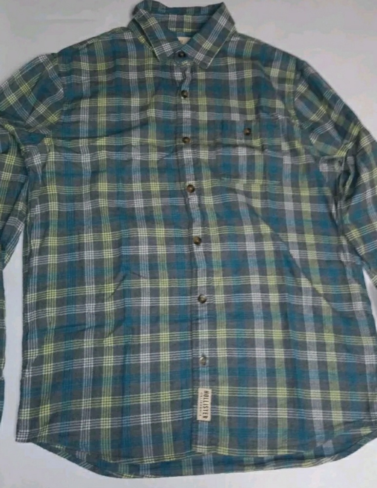 Hollister mens small long sleeve button front